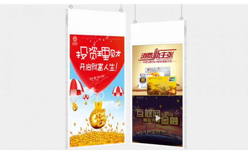 雙面吊掛廣告機